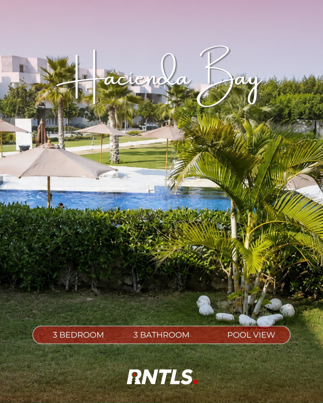 Ground floor chalet available for rent in Hacienda Bay.