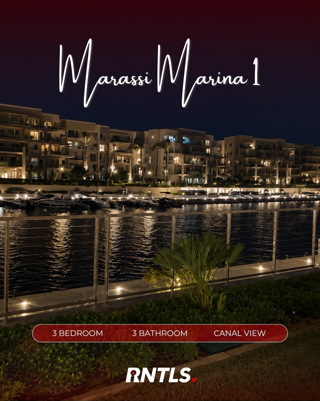 Ground floor chalet available for rent in Marina Marassi.