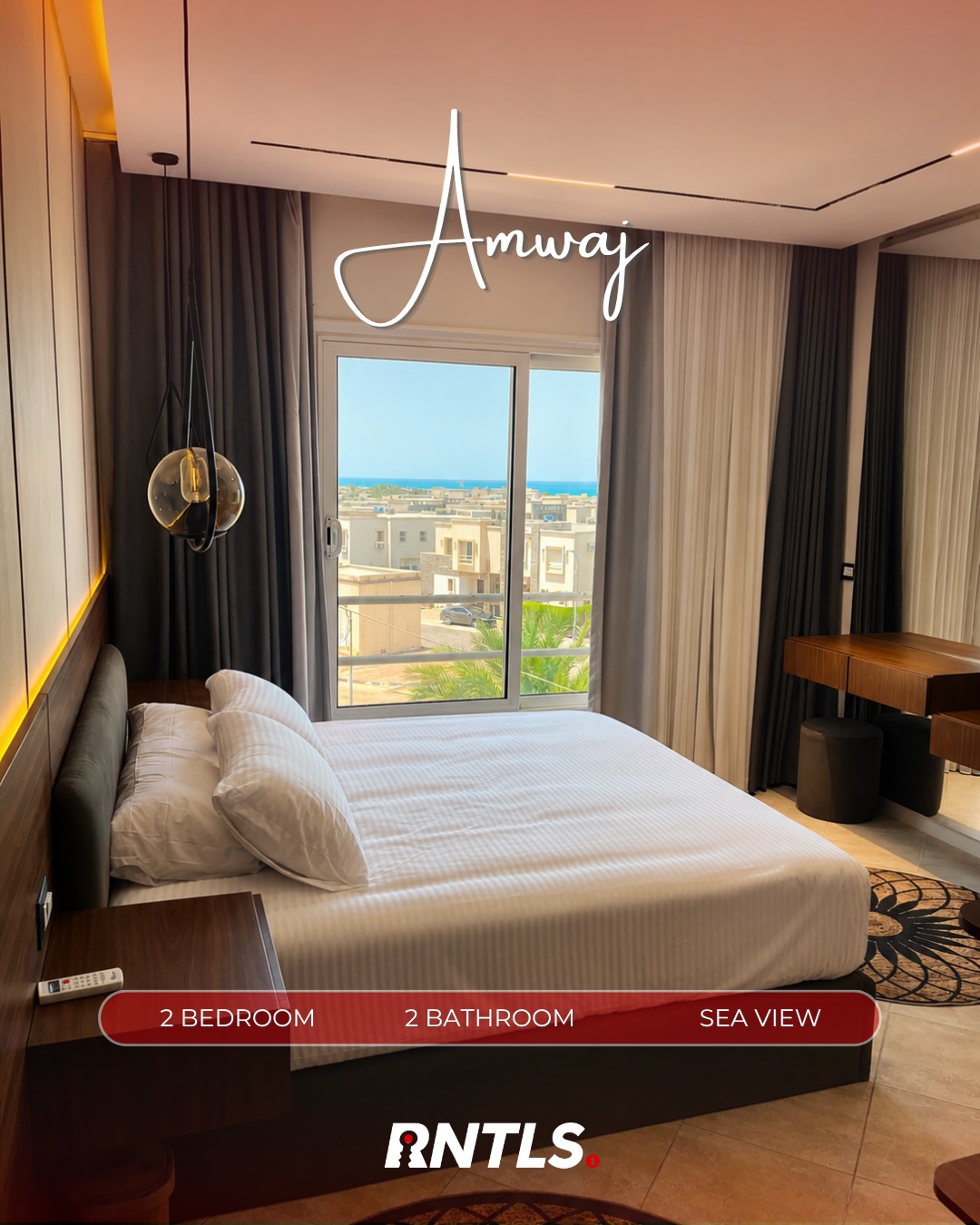 Chalet with sea view available for rent in Amwaj.