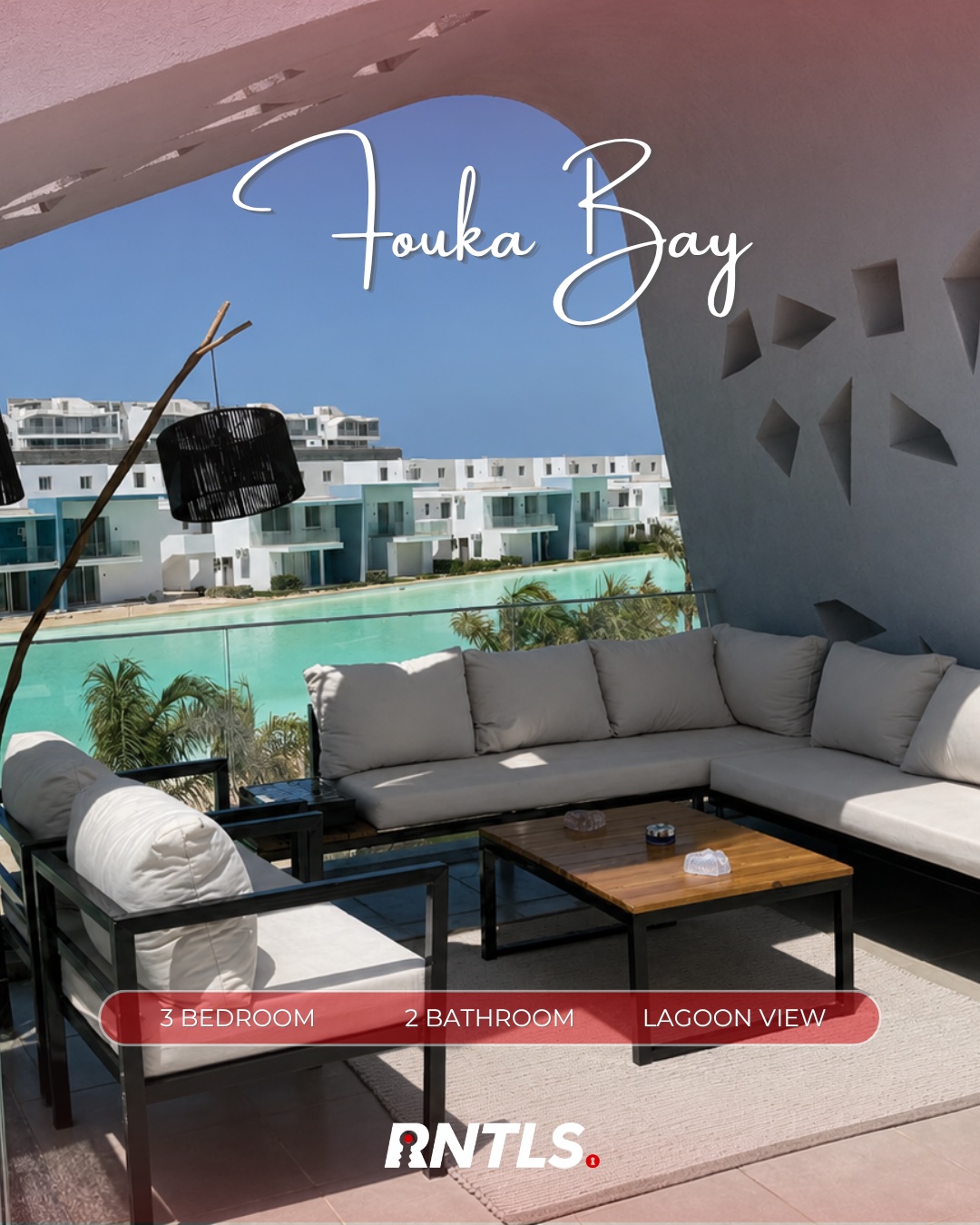 Penthouse chalet with golf car available for rent in Fouka Bay.