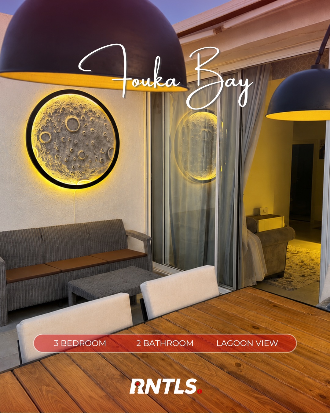 Penthouse chalet with golf car available for rent in Fouka Bay. photo 3