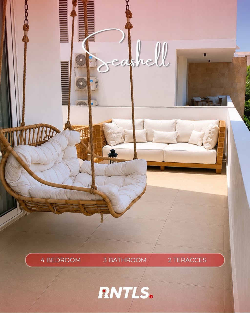 Chalet with 2 big terraces available for rent in Seashell. photo 3
