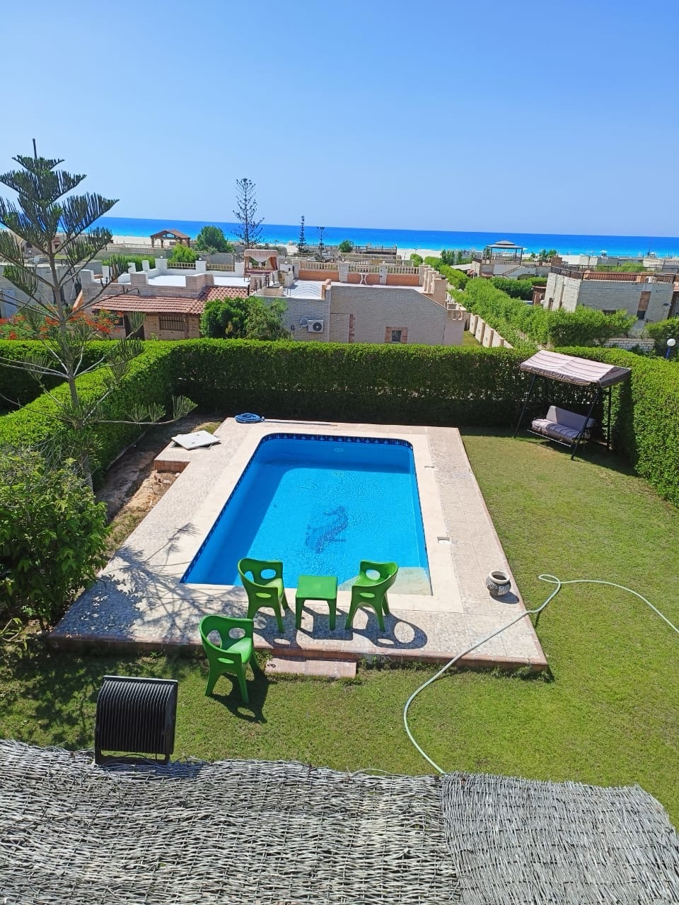 A villa with a private pool