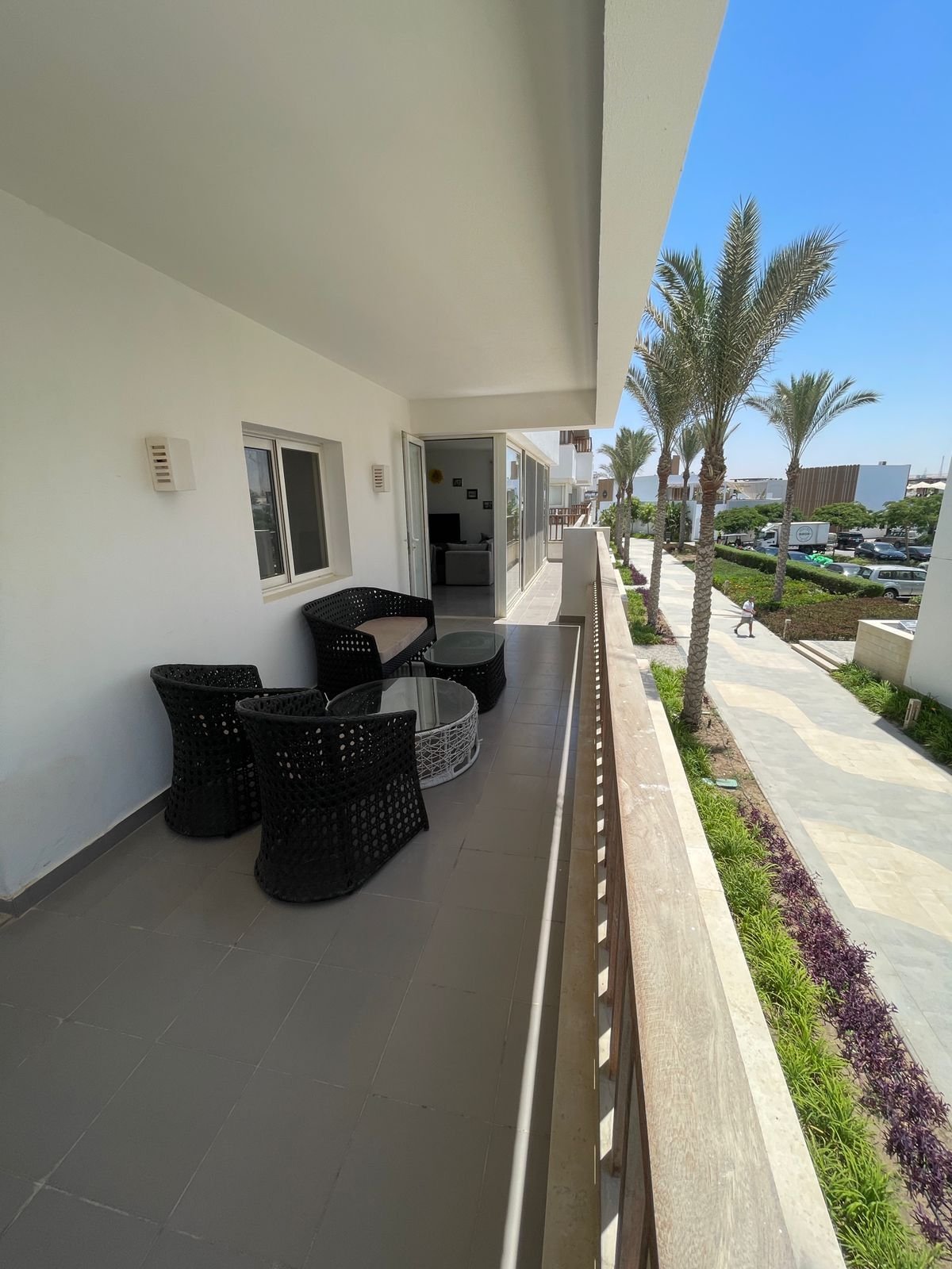 Almaza bay ground floor chalet with nanny room and garden